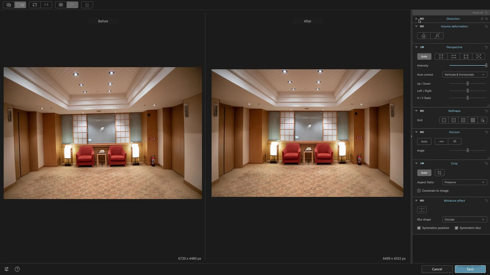 DxO ViewPoint 实际使用效果