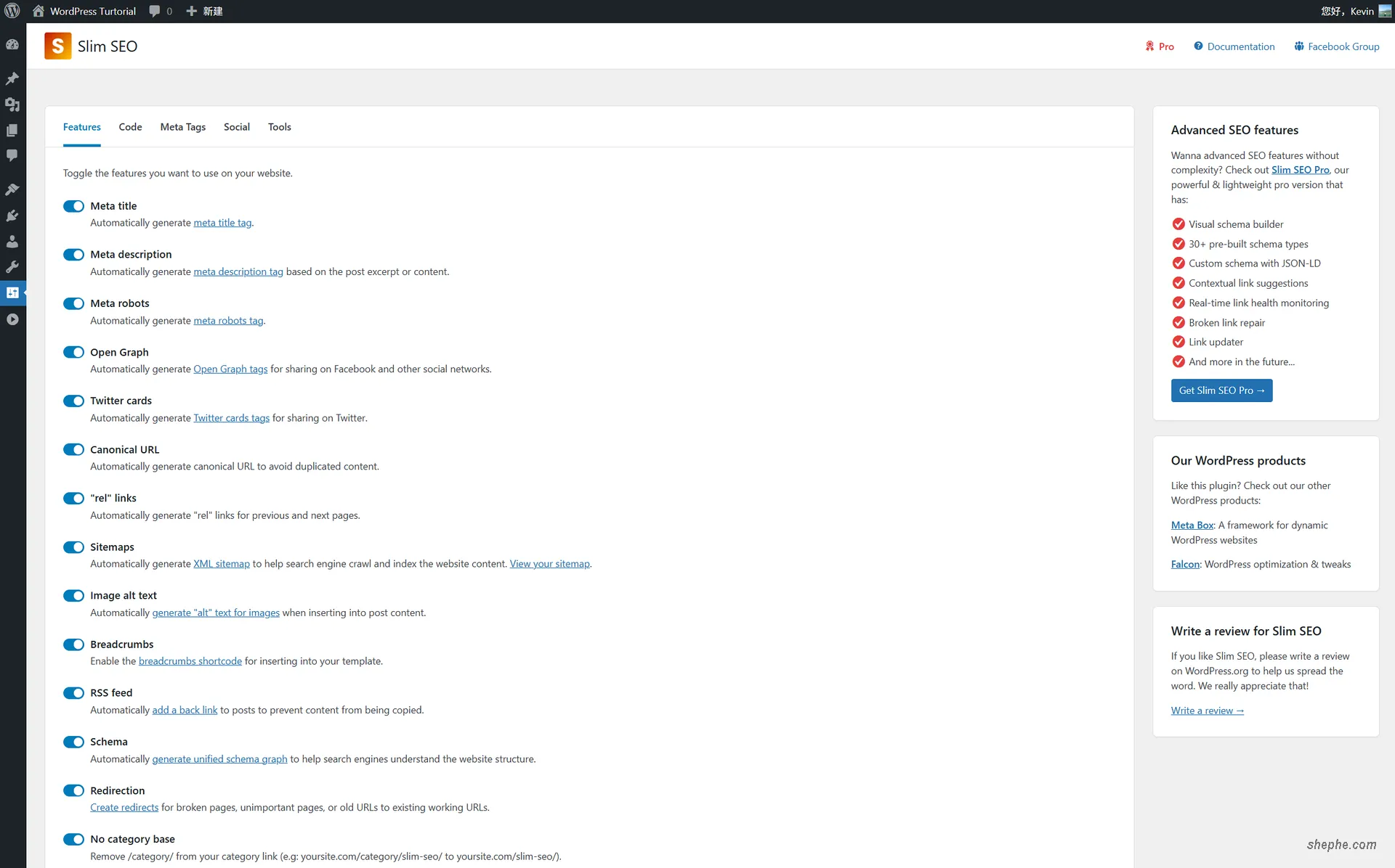 WordPress Slim SEO:适合新手的极简优化插件