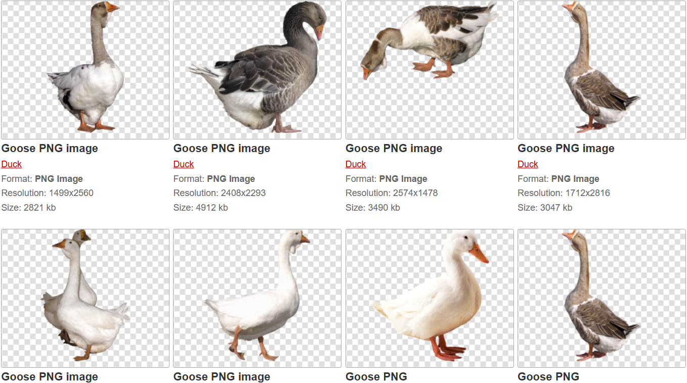 PNG images:一个免费免登录的抠像资源网站